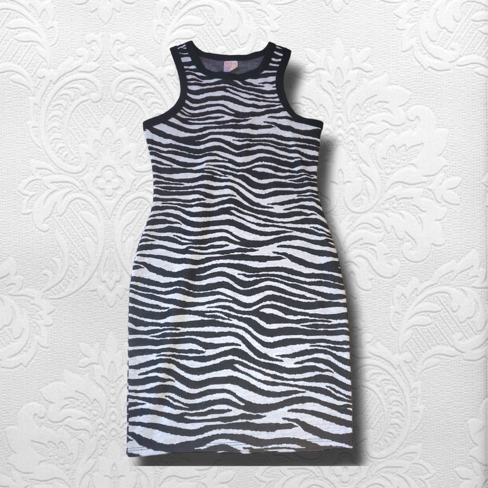 Zebra Print Mini Dress